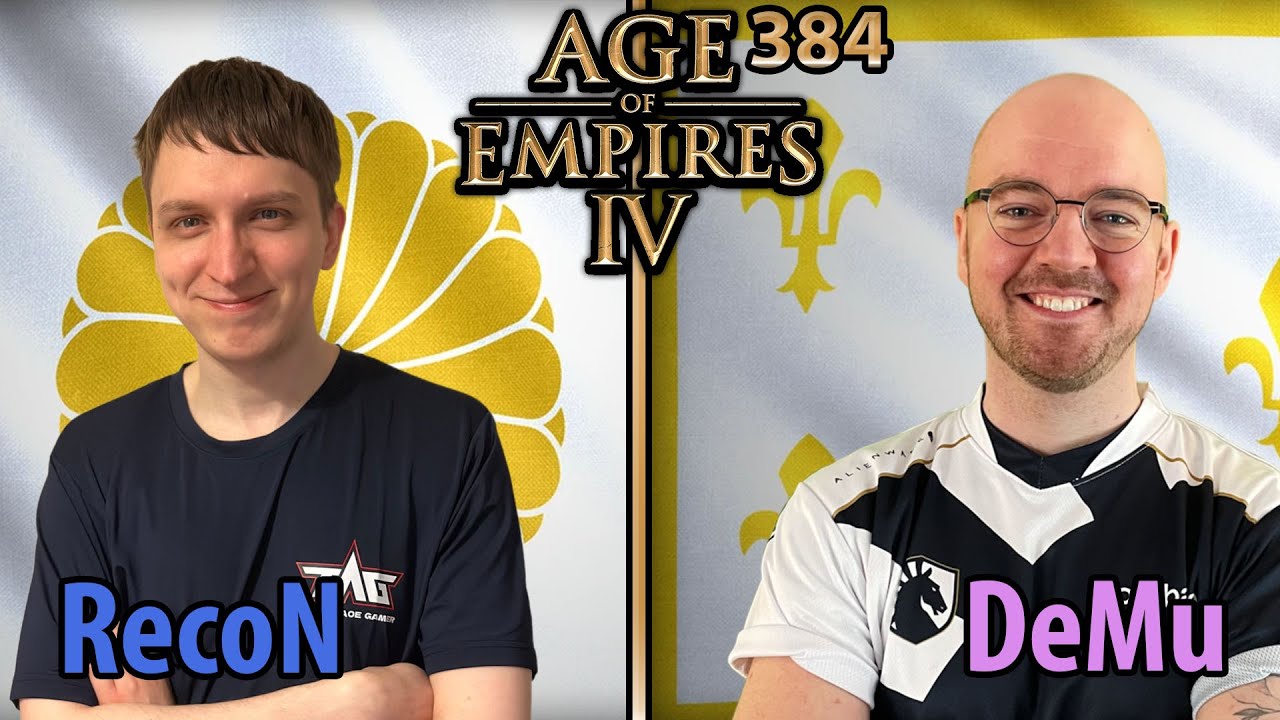 🇬🇧 Britisches Duell 🇬🇧 - RecoN (Japaner) vs DeMu (JeanneDArc) - Age of Empires 4 - Cast 385