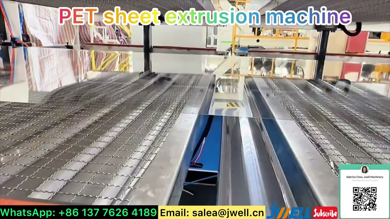 PET sheet extrusion machine 244---0086 137 7626 4189 #extruder #extrusion #PETextrusion