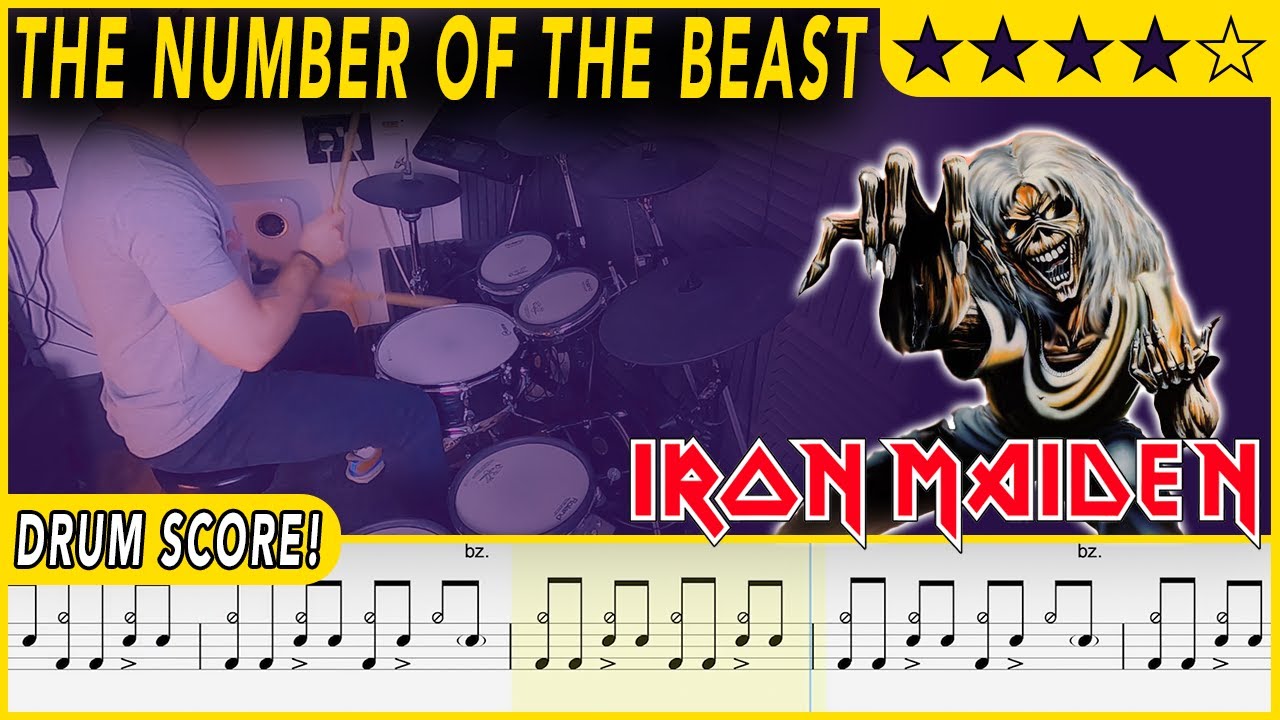 The Number of the Beast - Iron Maiden | DRUM SCORE Sheet Music | 