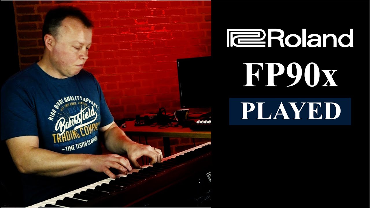 Roland FP90x - Concert Piano Voice Played In The Studio