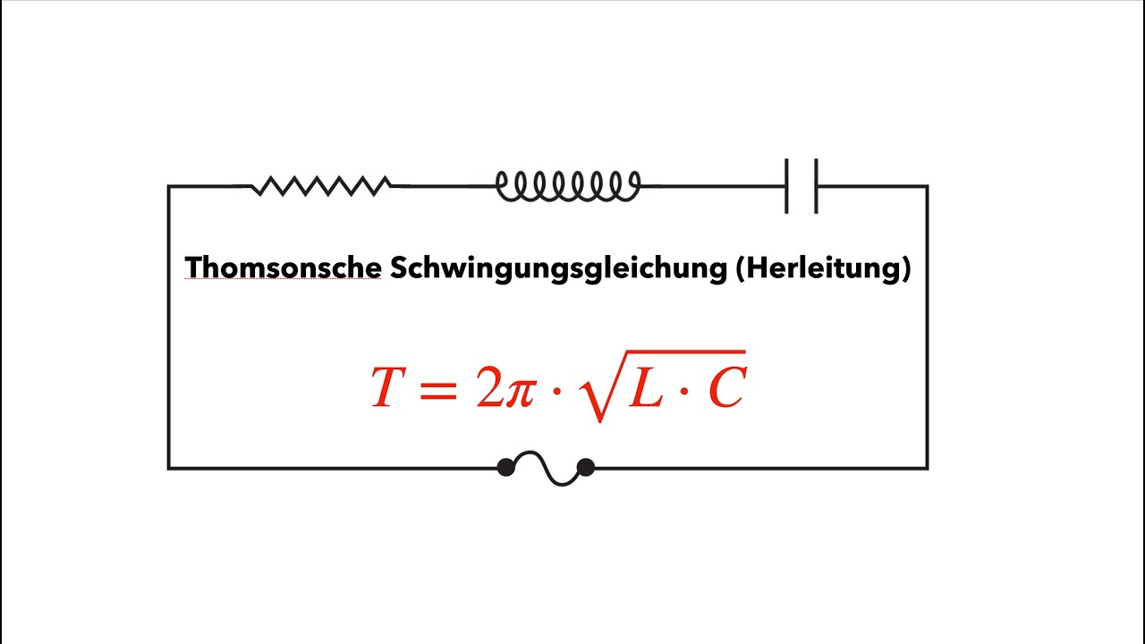 Die Thomsonsche Gleichung (Herleitung)