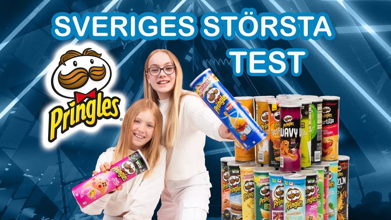 Sveriges största Pringles test 34 Olika smaker