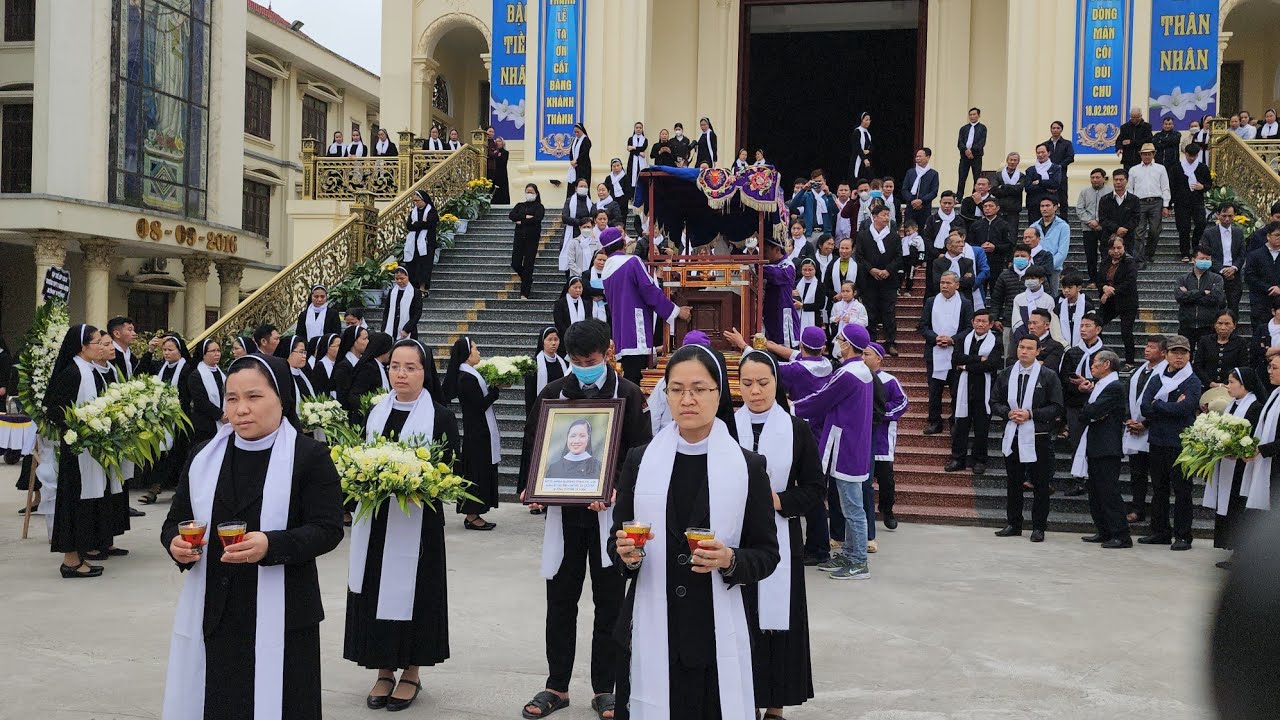 NGHI THỨC TIỄN BIỆT NỮ TU MARIA GAÊTANÔ PHẠM THỊ LƯỢT DÒNG MÂN CÔI GP BÙI CHU.