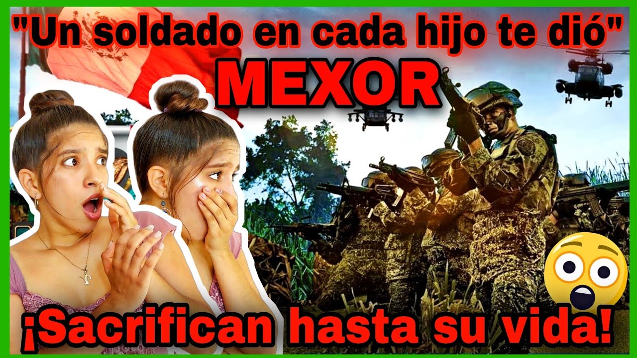 MEXSOR reaction 2022 ¡Un soldado en cada hijo te dió! Cuanto sacrificio😨. Cubanas reaccionan #Mexico