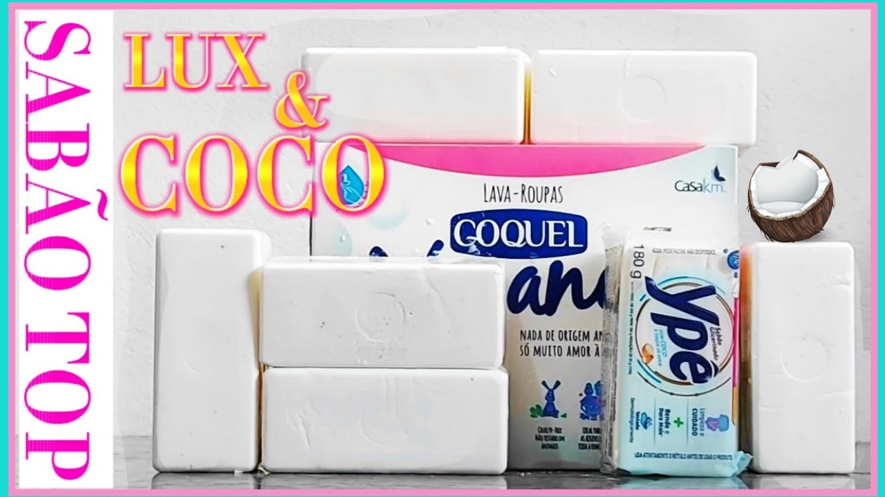 🔴SABÃO EM BARRA DE COCO PERFUMADO SEM SODA- SEM CHANCE DE ERRAR🔴