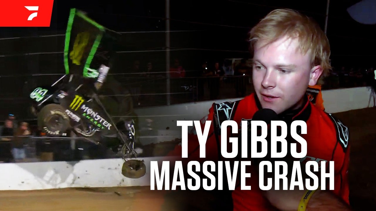 Ty Gibbs Suffers Massive Crash During High Limit Opener At Las Vegas