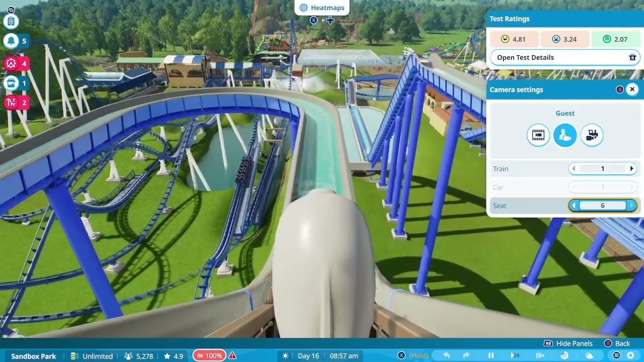 White water log flume 