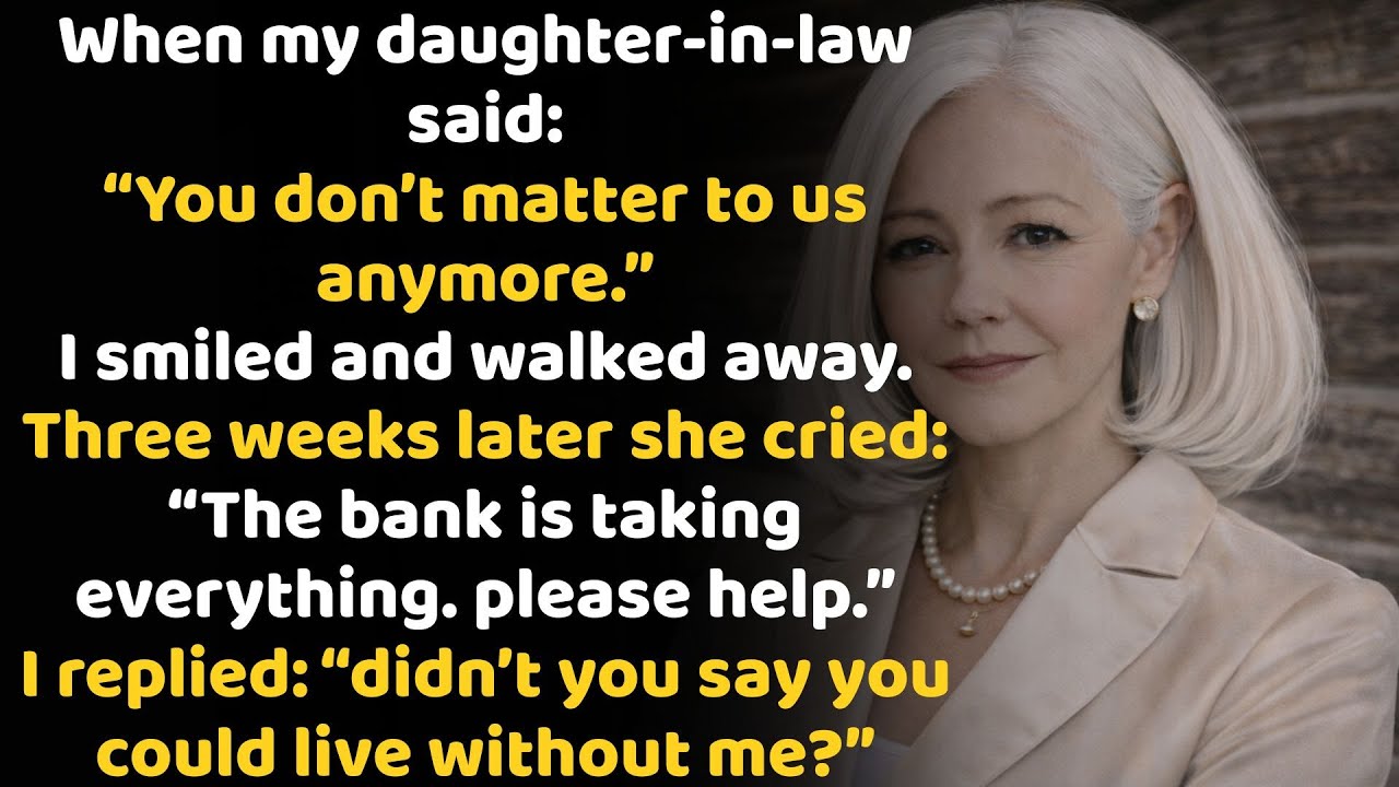When My Daughter-In-Law Dismissed Me, My Hidden Multimillionaire Status Destroyed Her…