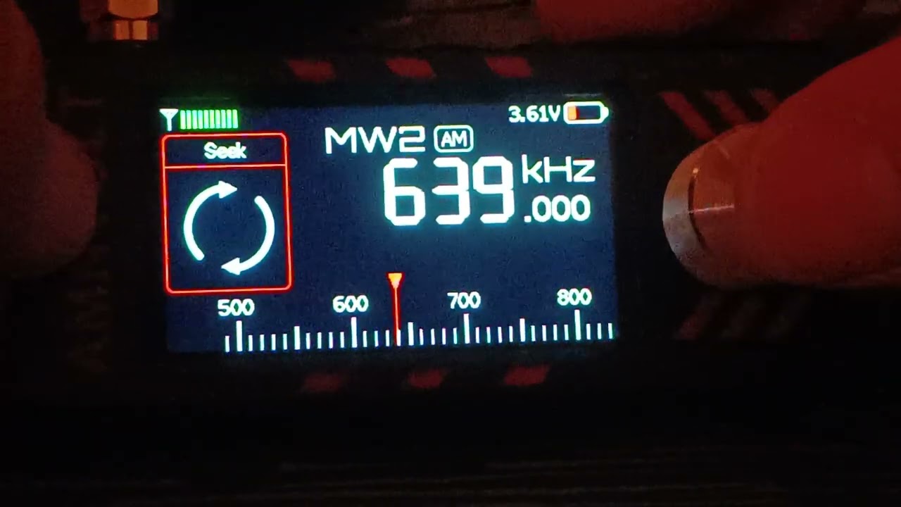 LW e MW Impressionante escuta no miniradio Amnvolt SI4732 S3V à noitinha...