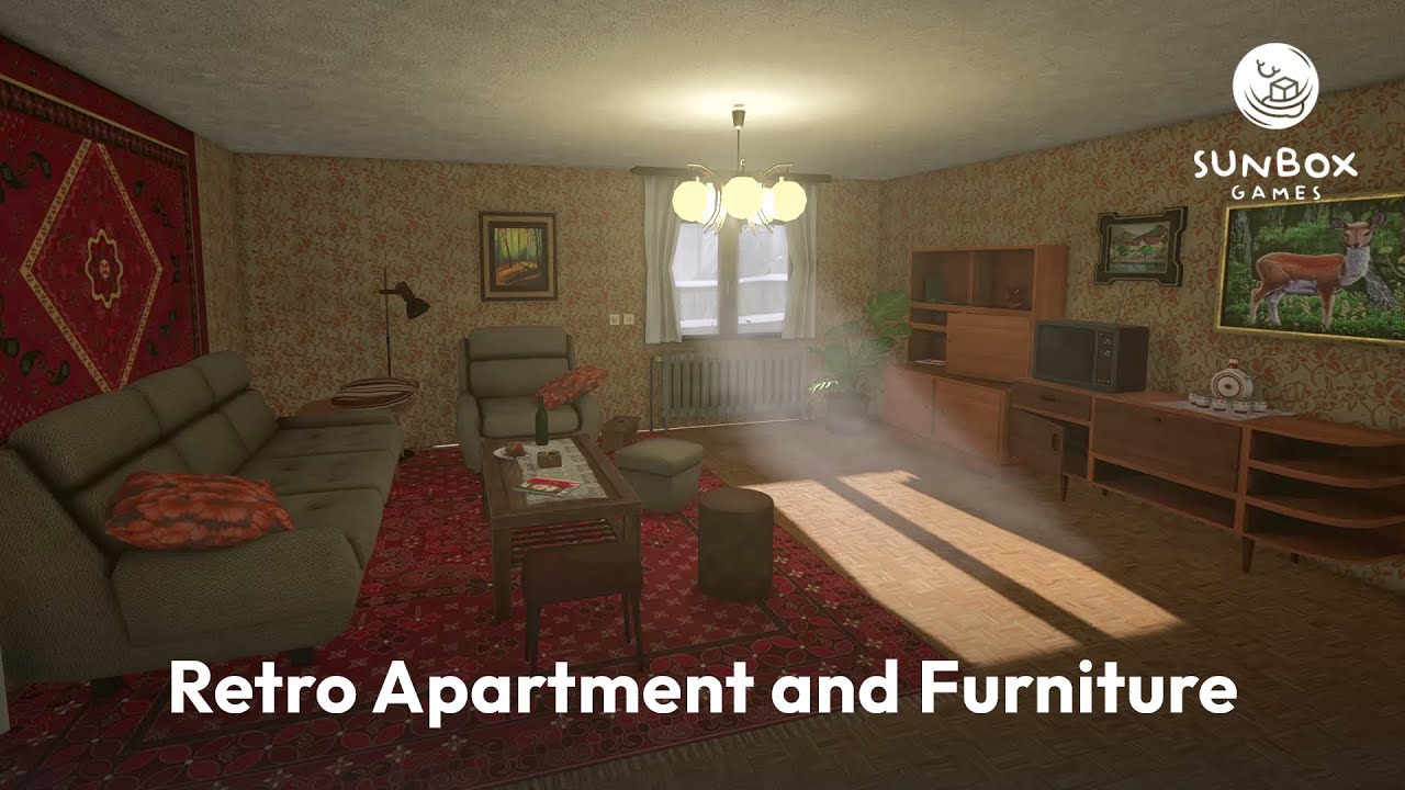 Interactive Retro Apartment & Furniture Pack | Asset Pack