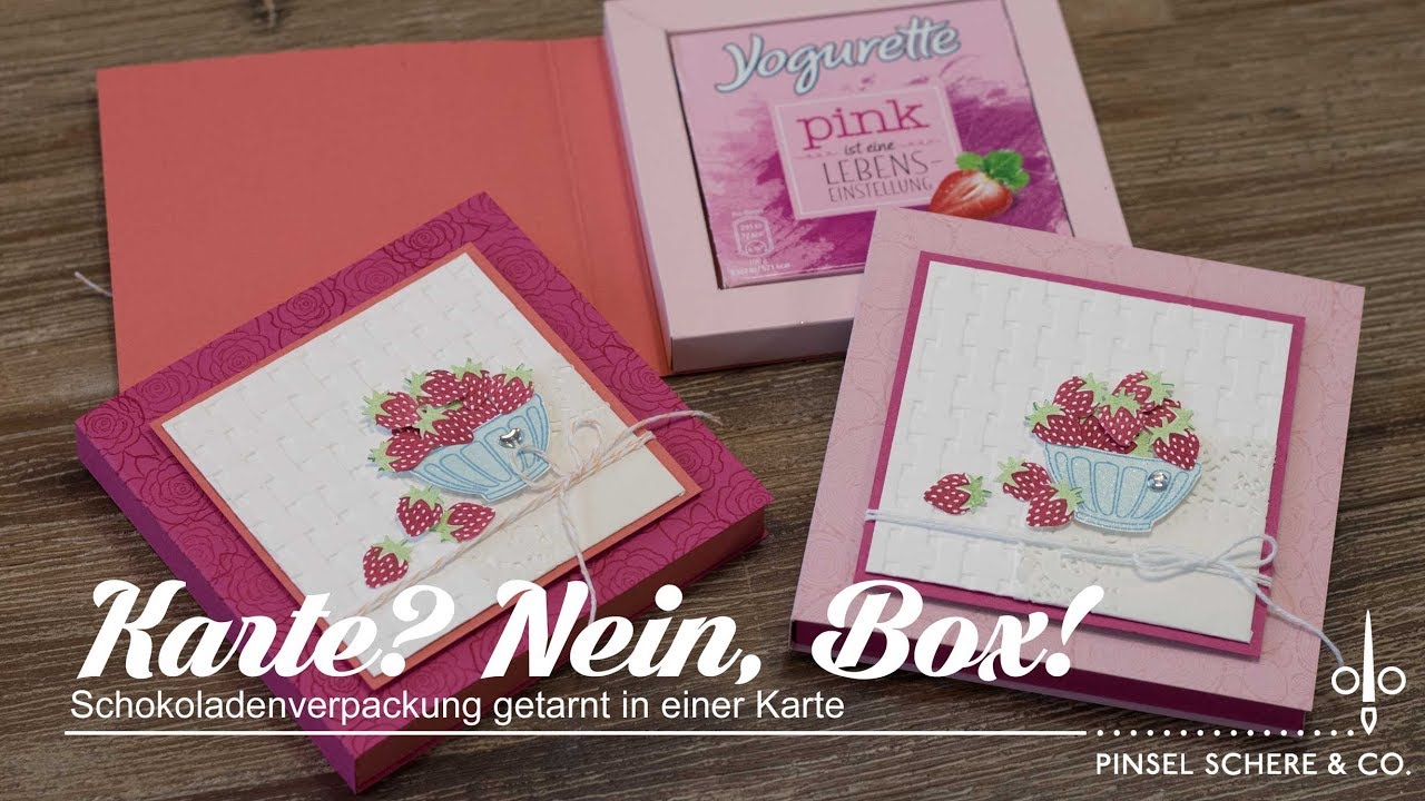Joghurt-Schokoriegel in einer Rahmenbox | Freche Früchtchen | Erdbeerliebe | Stampin' Up!