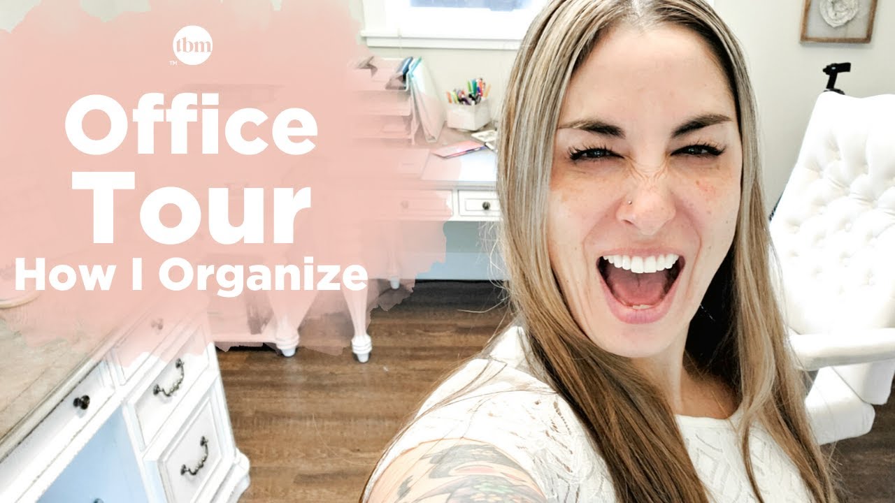 Office Tour | Paper Clutter + Organizing Tips