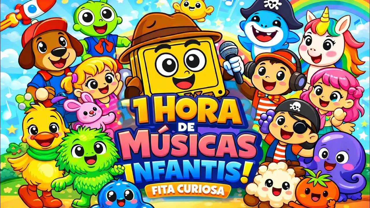 1 Hora De Músicas Infantis | Canção Infantil |  Fita Curiosa | Compilado Divertido | Kids Songs