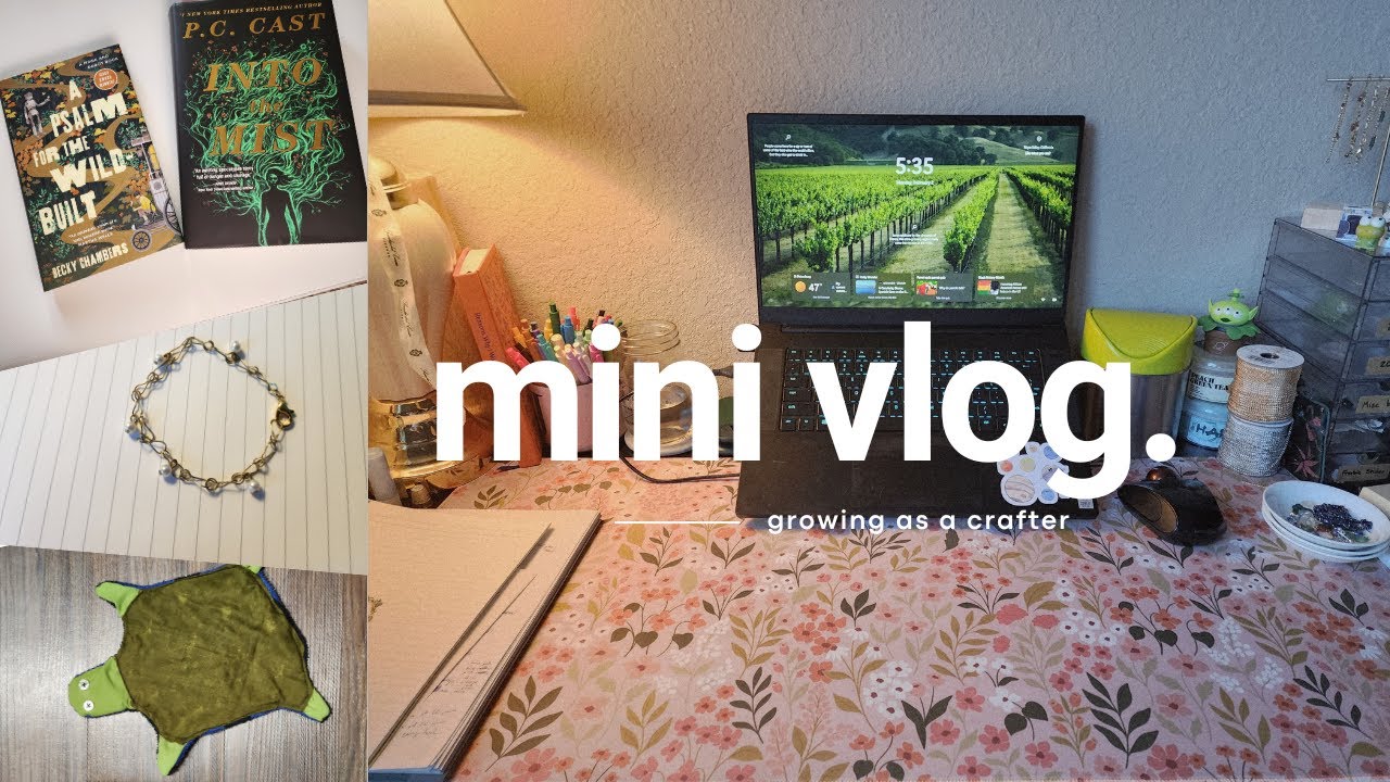mini vlog - tidying, crafts gone wrong and book updates