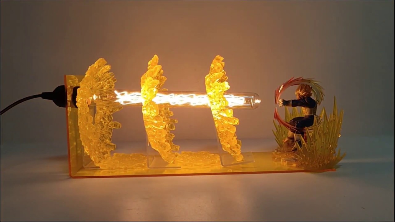 dragon ball z vegeta final flash anime lamp set