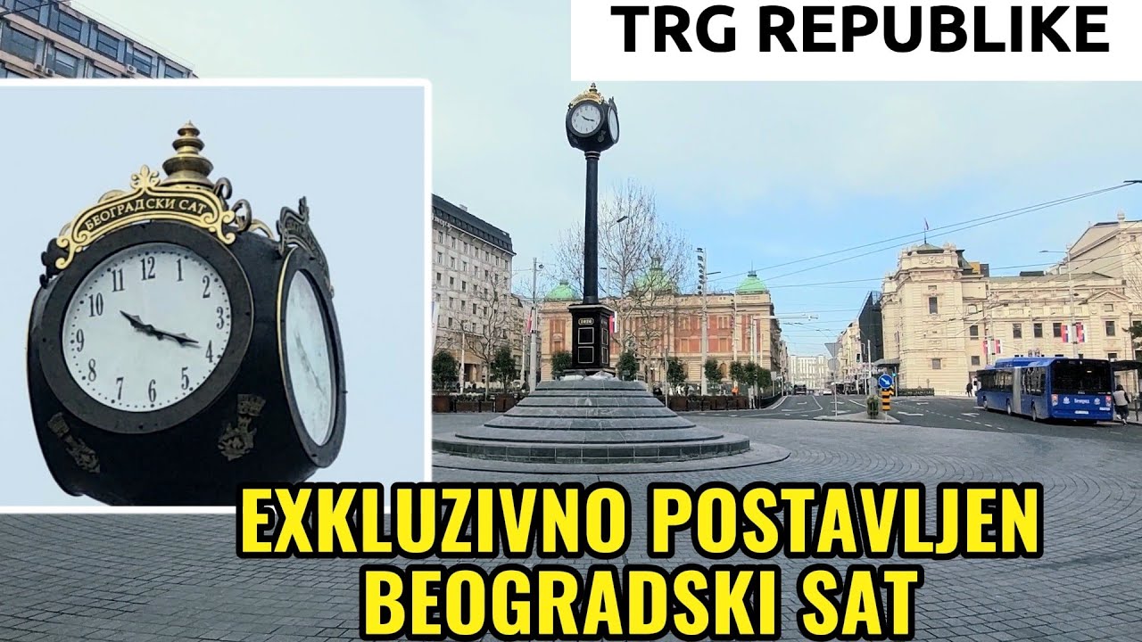 EXKLUZIVNO POSTAVLJEN BEOGRADSKI SAT NA TRGU REPUBLIKE,RADOVI NA BRANKOVOM,OGRAĐEN Z.VENAC
