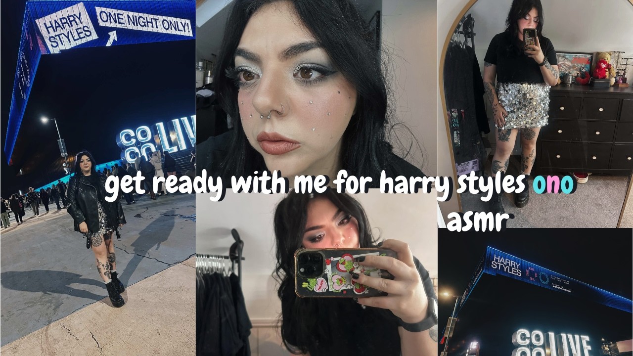 asmr | get ready with me for harry styles one night only | whisper rambles ✨