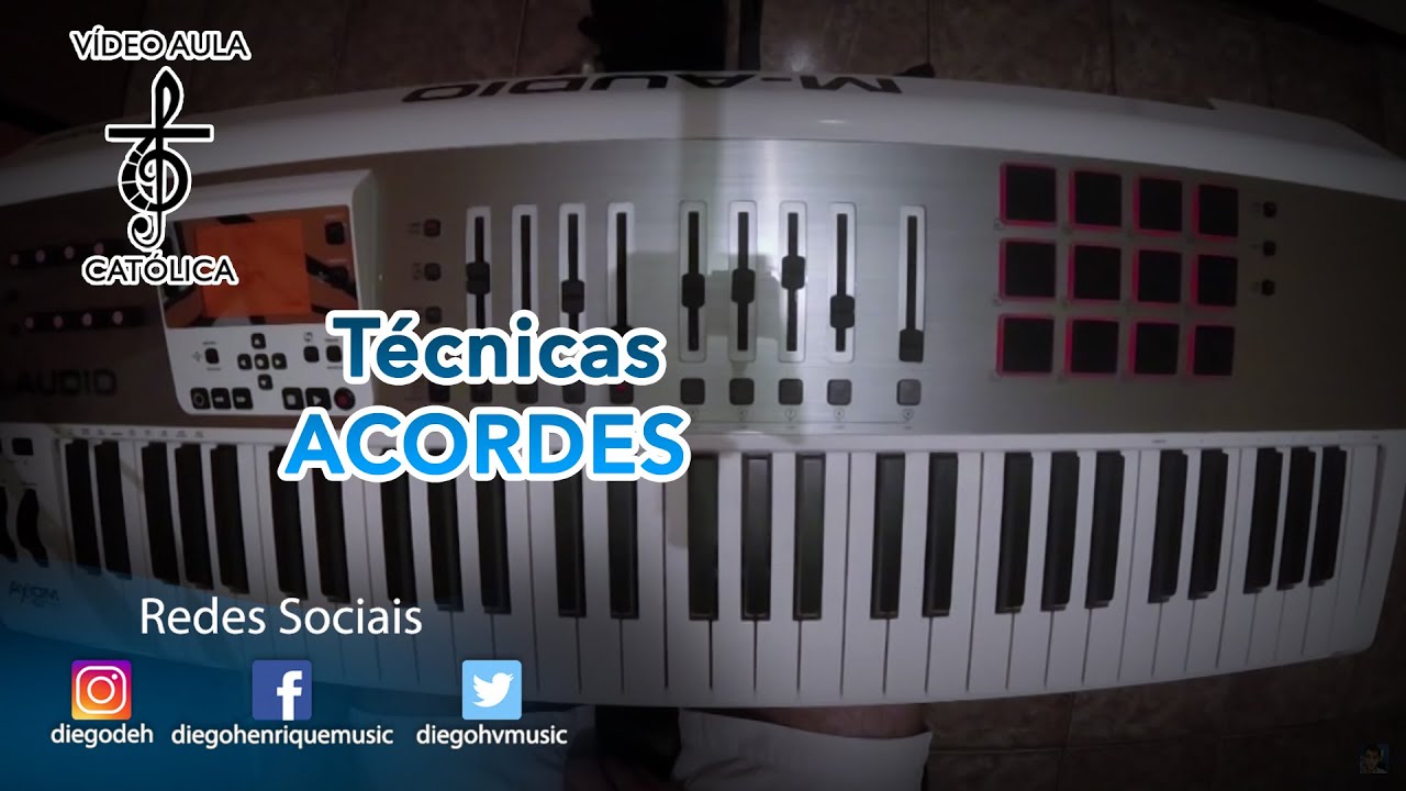 Técnicas - Acordes - Melhor maneira de tocar teclado