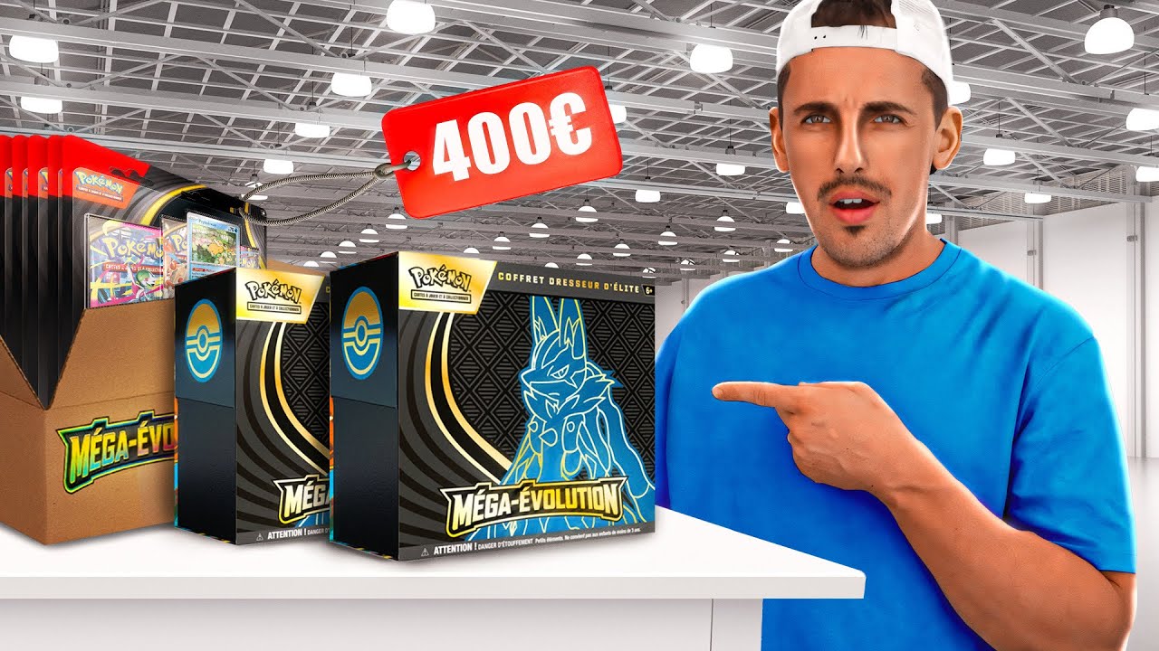 MAXI OUVERTURE!! ON TAPE DES DINGUERIES!!! OUVERTURE BOOSTERS POKEMON ME1!!