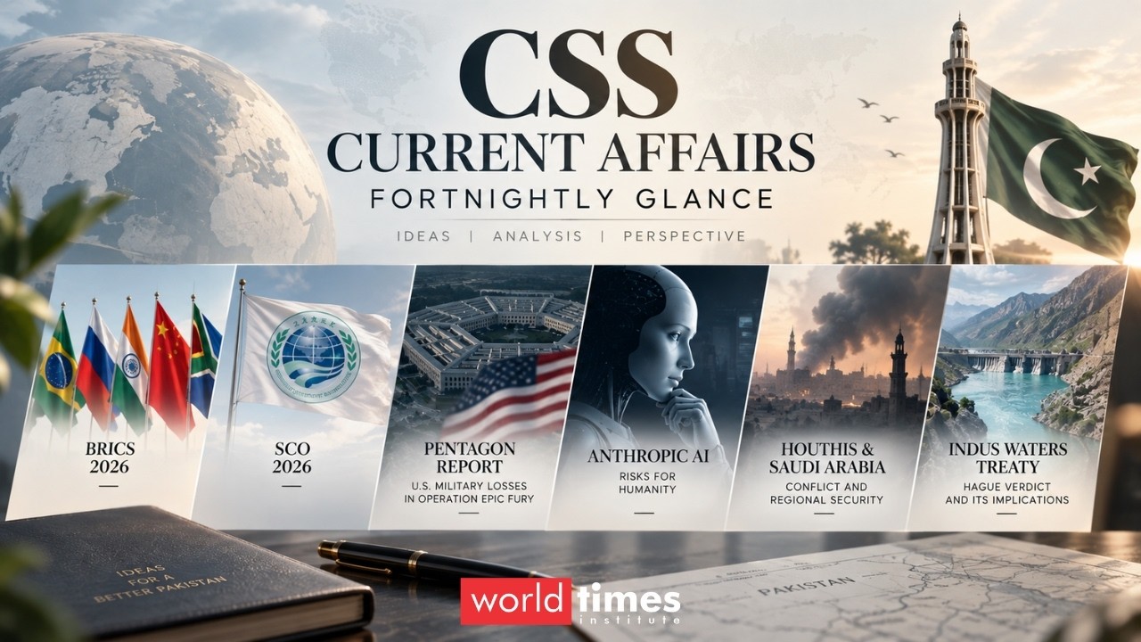 Major Global Developments Explained | CSS Current Affairs Fortnightly Glance 2026 | WTI