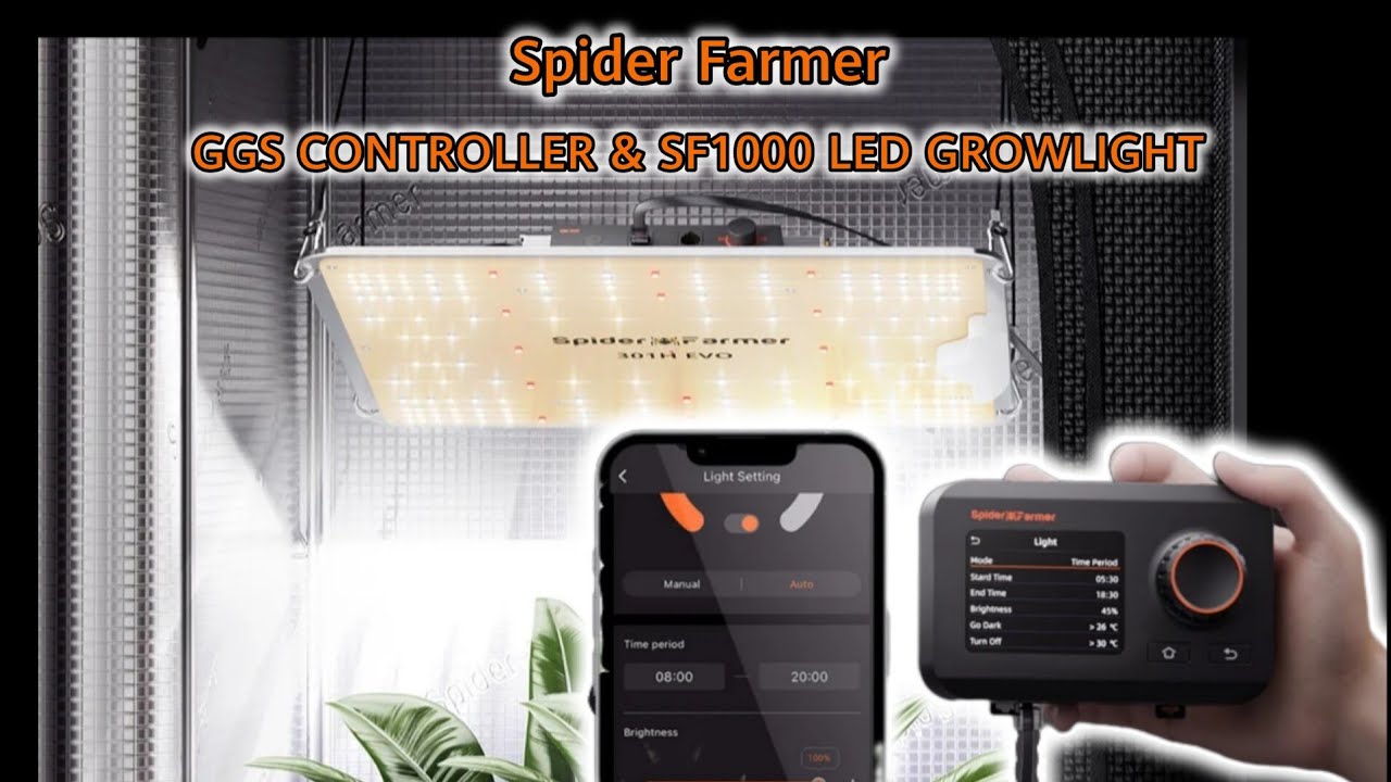 SPIDER FARMER GGS CONTROLLER & SF1000 LED | APP CONTROL | SMART GROW SYSTEM | FEATURES