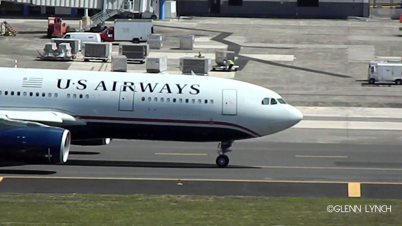 US Airways | A330-200 Takeoff from San Juan (TJSJ) [HD]
