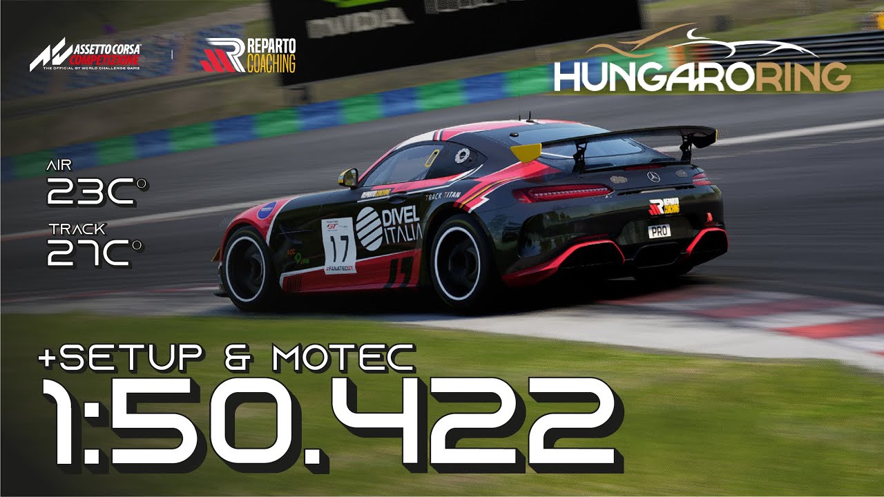 Hungaroring Hotlap | MR Reparto Coaching | 1:50.422 | Mercedes AMG GT4 | AC Competizione v1.10.2