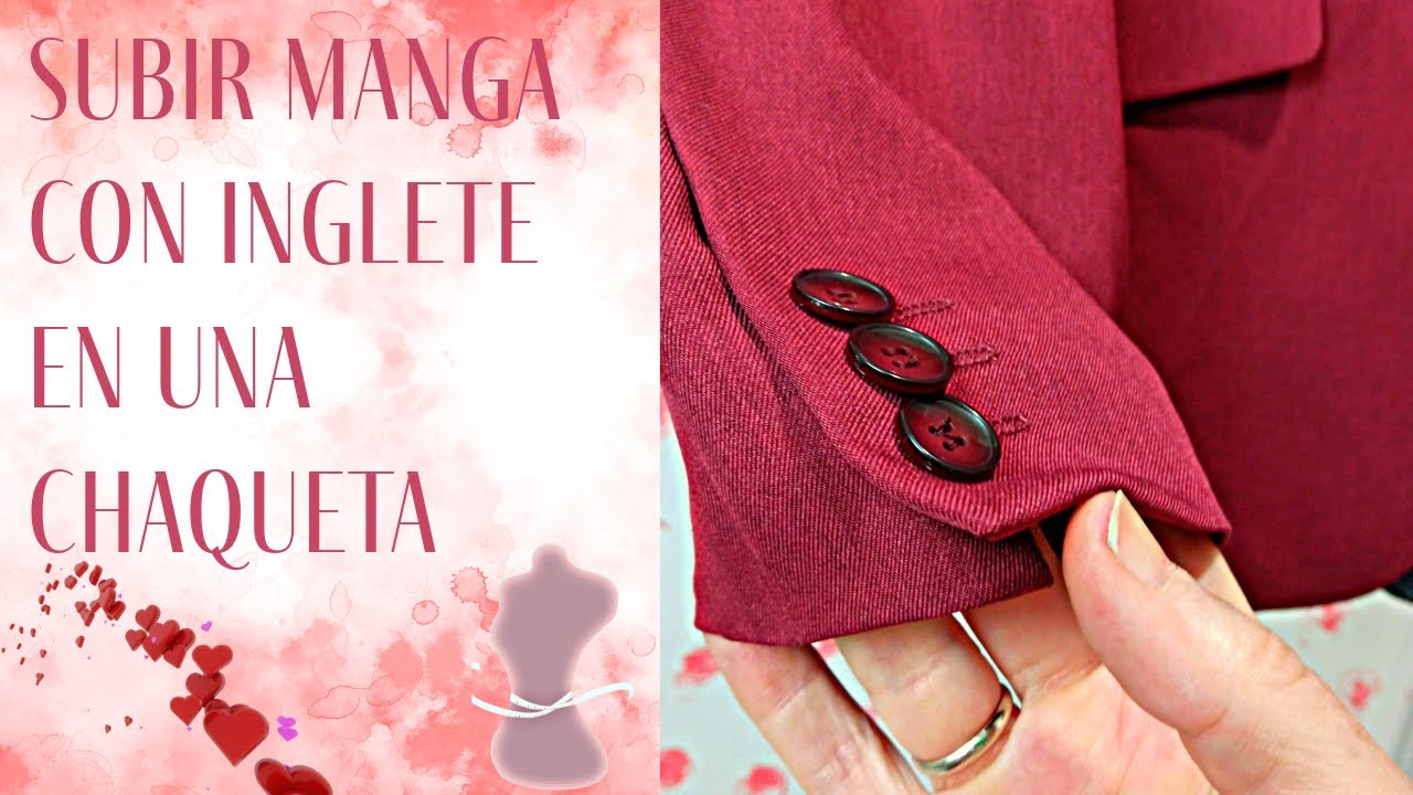 Cómo subir la manga con inglete de una chaqueta