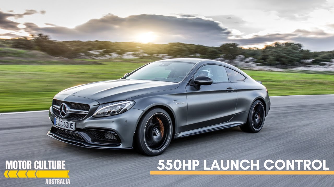*550HP* MERCEDES C63s AMG LAUNCH REACTION - How fast is it?