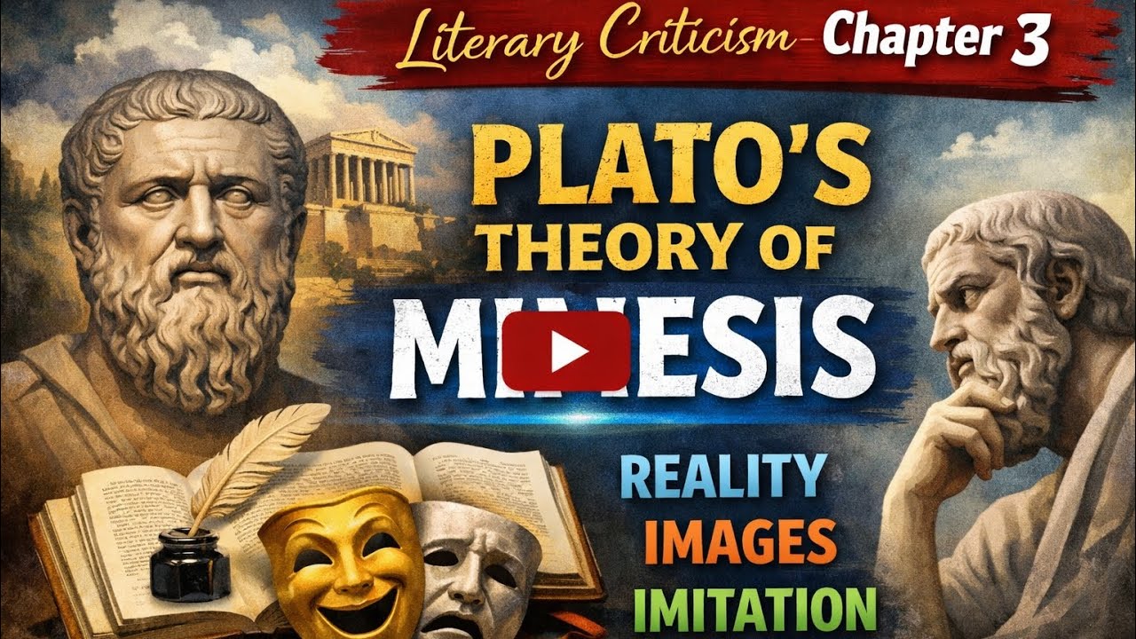 4th Sem | Literary Criticism | Chapter 3 | PLATO'S THEORY OF MIMESIS |Explanation video #baenglish