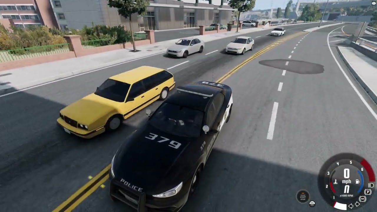 Testing Police cars in BeamNG (I make it harder)