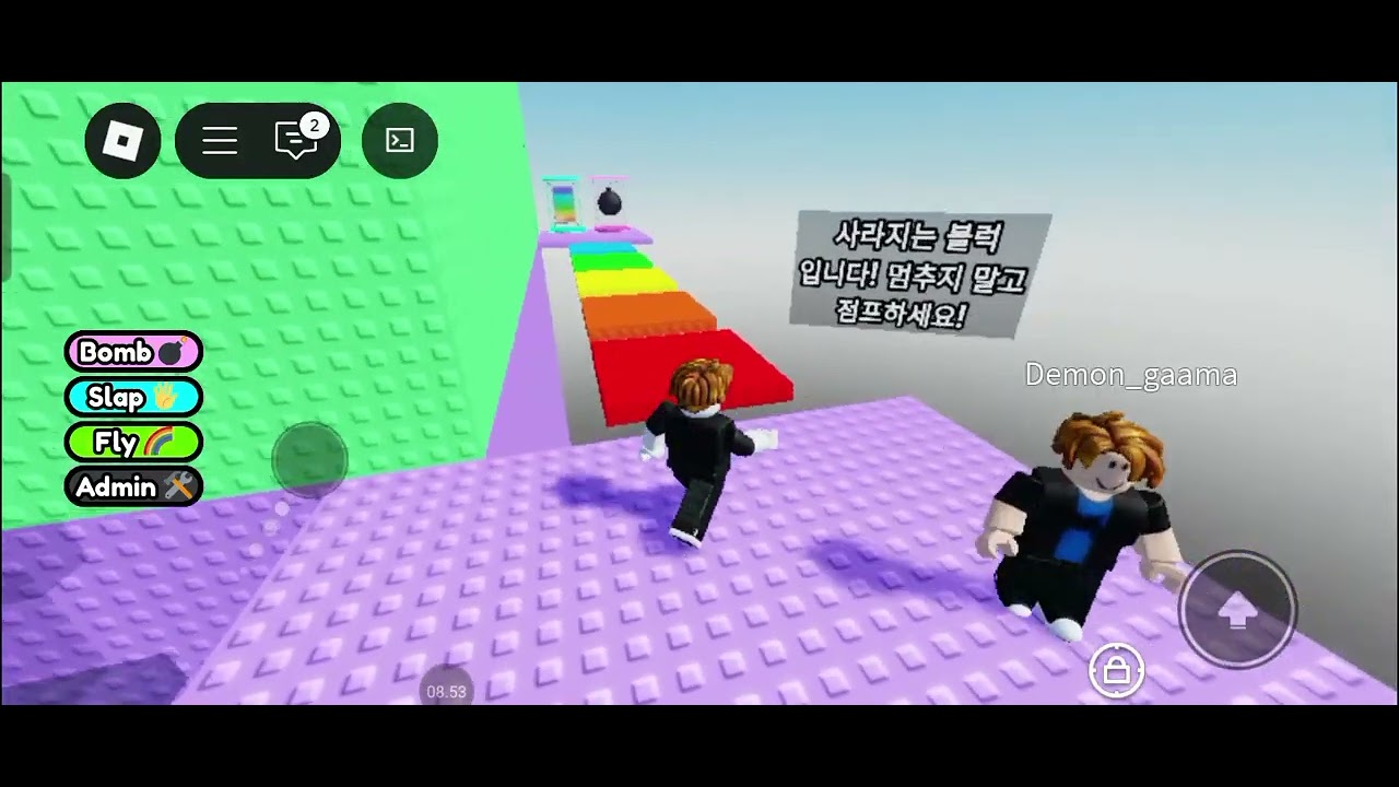 Kita akan main parkour di Roblox