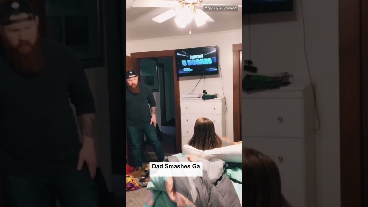 Dad Smashes Gaming Daughter&rsquo;s TV || Best of Internet