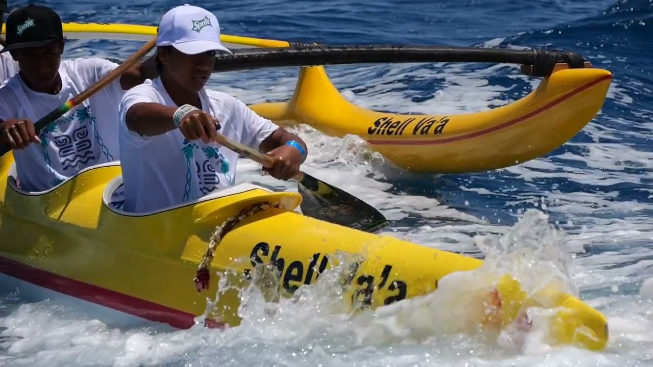 Hawaiki Nui va'a 2024 - Run Shell Va'a - Minimes Mataiea Hoe 717
