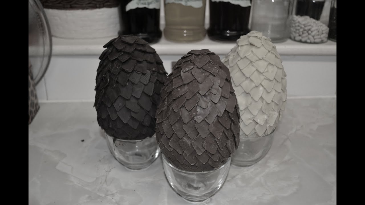 Game of Throne Daenerys Targaryen Dragon Egg Chocolate Easter Eggs DIY.
