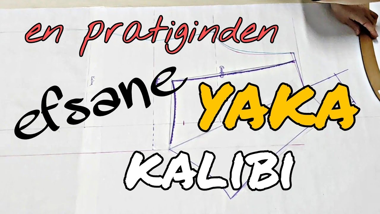 PRATİK YAKA KALIBI...10 dakikada çiz  dik ... efsane YAKA ...