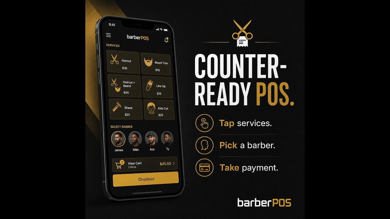 Barber POS Apps Solution