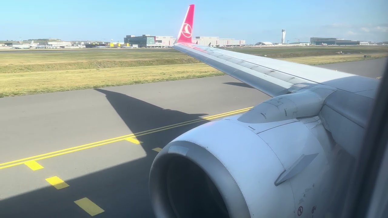 [4K] Vibrations, slow Ascent | Turkish Airlines Boeing 737-800 Pushback, Taxi & Takeoff in Istanbul
