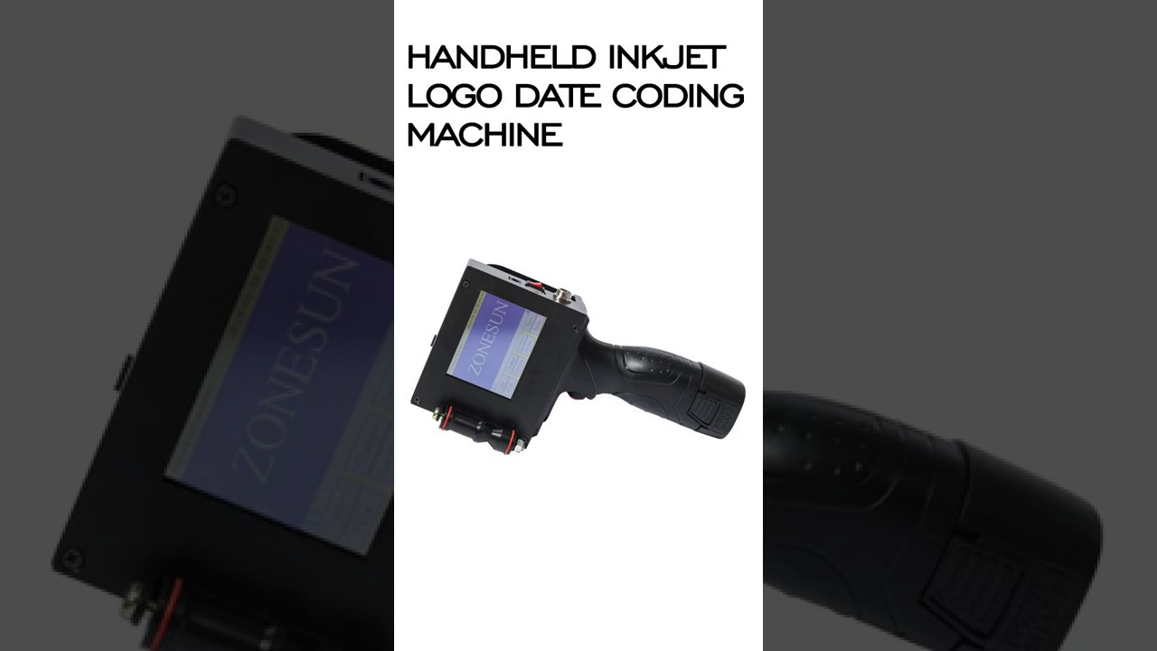 How to use Touch Screen Handheld Intelligent USB QR 360 degree Inkjet Printer