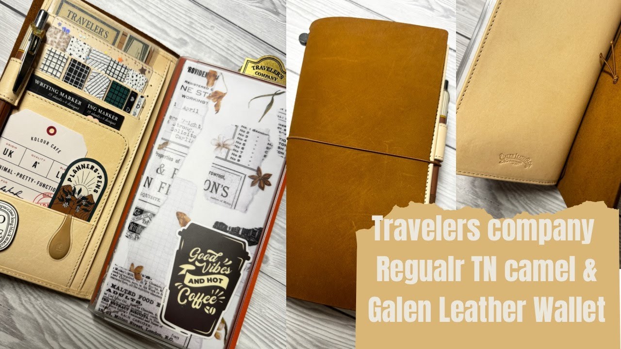 TRAVELERS COMPANY REGULAR (Camel)  SETUP || Galen leather wallet