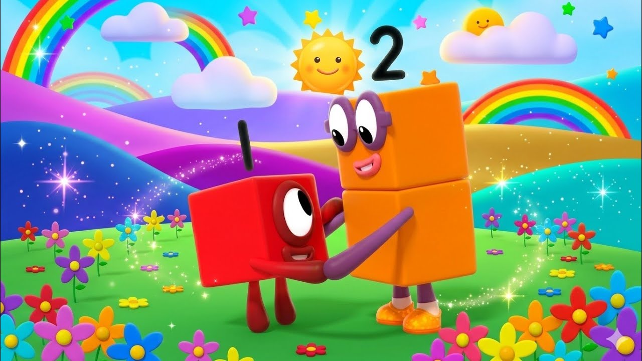 NUMBERBLOCK SATISFIYING VIDEO - LOOKING FOR NUMBERBLOCKS ADVENTURE RAINBOW RIVER ASMR