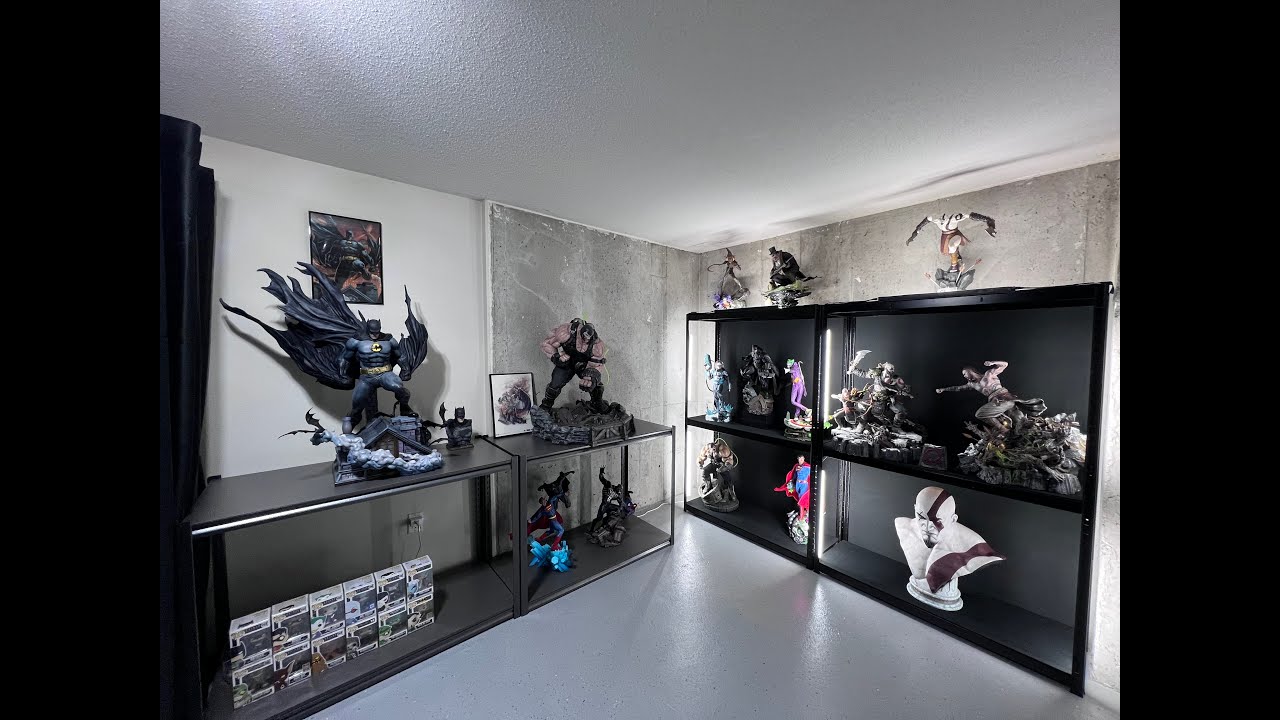 2023 Statue Collection Room Tour | My Ultimate Man Lair | God Of War & DC Collectibles