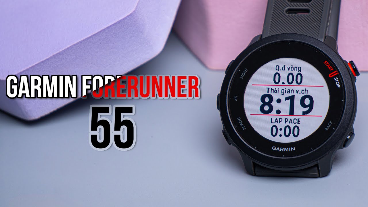 Garmin Forerunner 55 - Quản lí sức khỏe chỉ trong 5 nút bấm !!!!