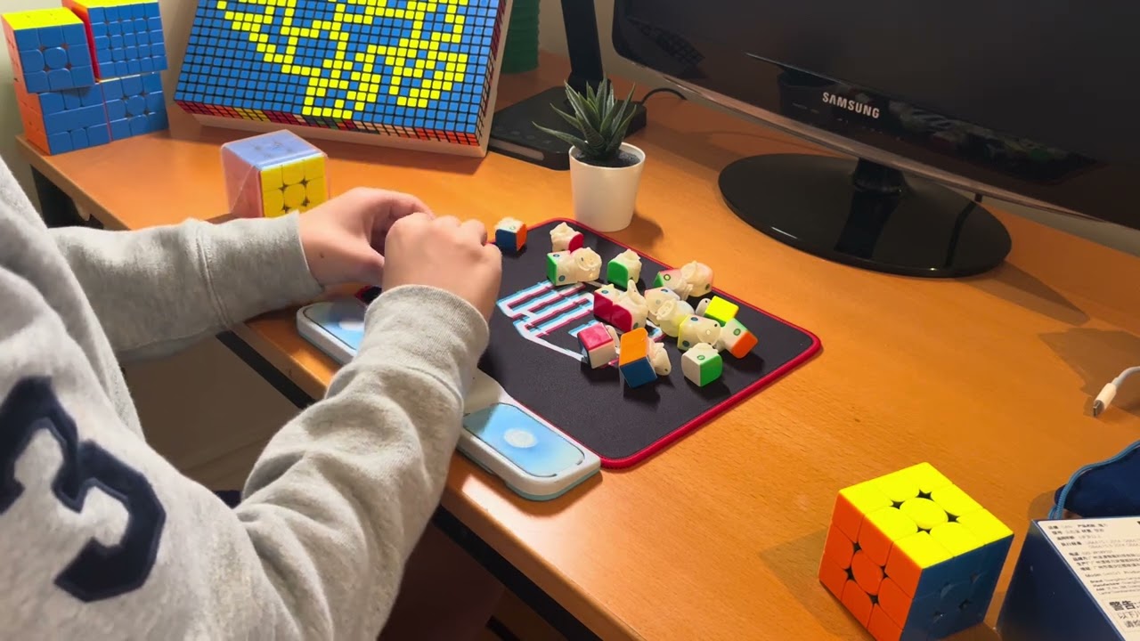 Rubik’s cube disassemble to reassemble | 5:16.57!