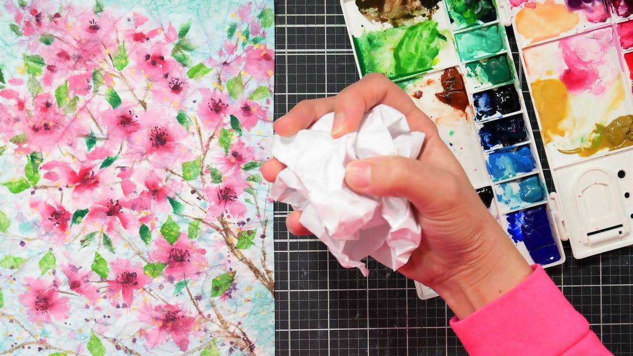 We're Gonna Crumple it? How to watercolor on masa paper
