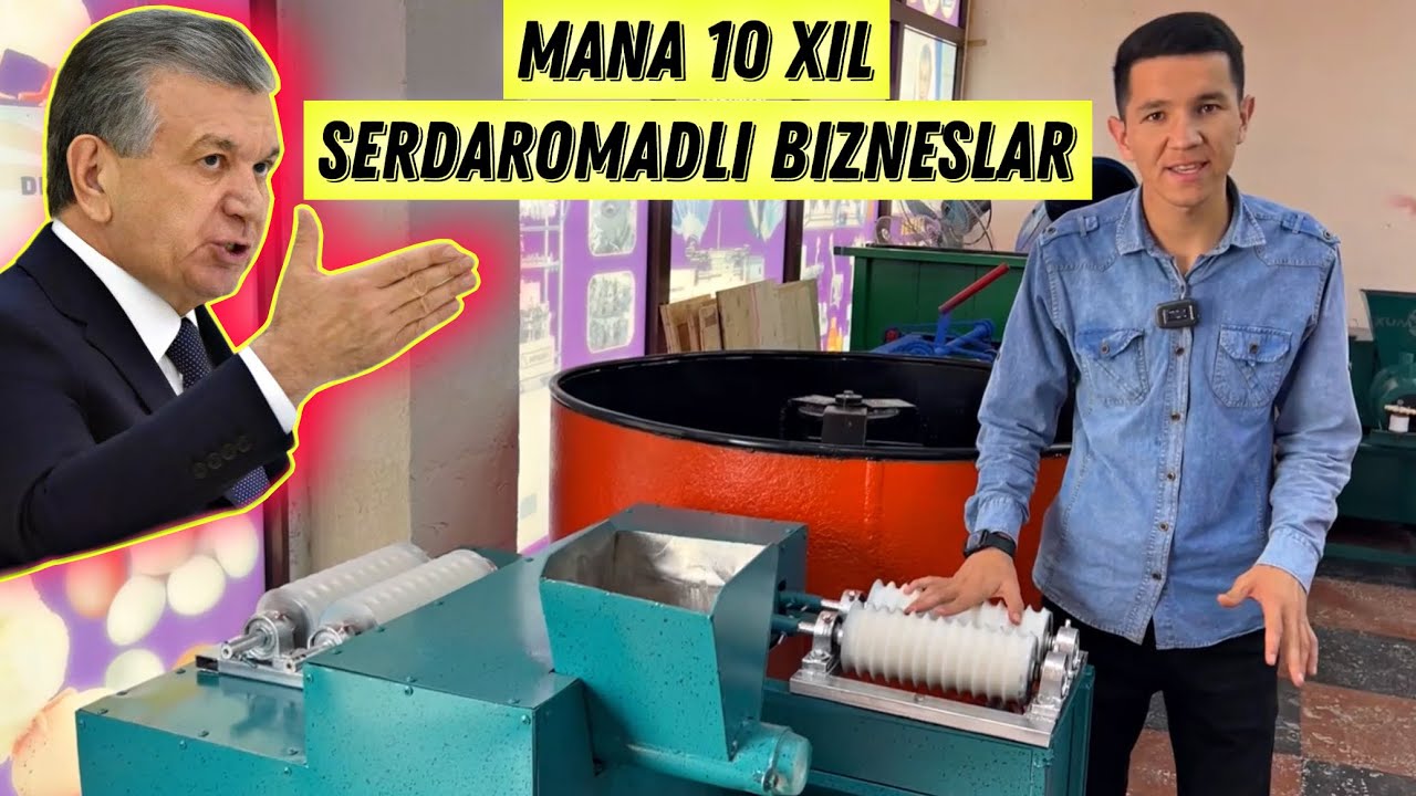 😱TEZ KO'RING 10 XIL BIZNES REJALAR MANA