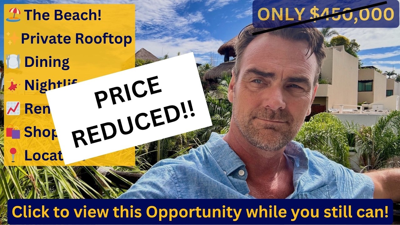 🏝️ Dream Penthouse for Sale in Playa del Carmen - Beach, Rooftop, Views!