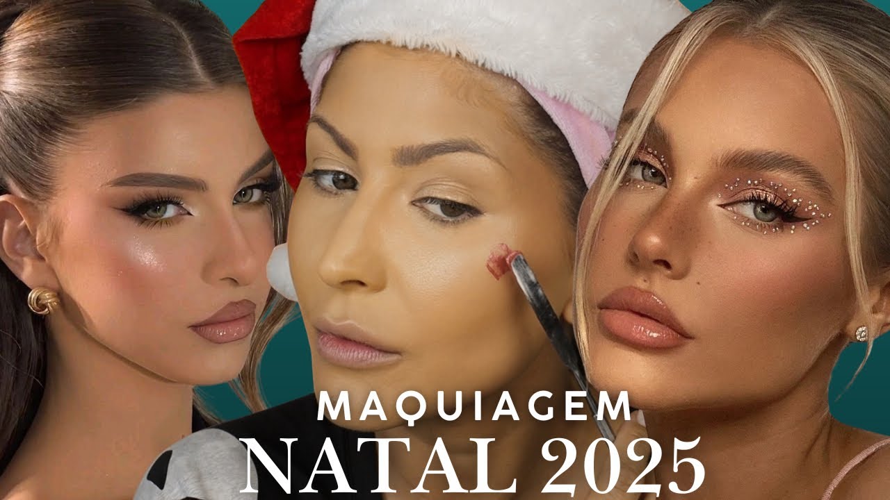 Maquiagem de Natal Elegante e Iluminada | Fácil e Perfeita