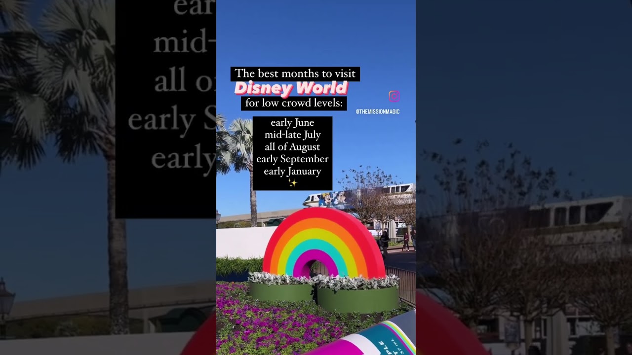 Visit Disney with LOW CROWDS! ✨ #disneyworld #disney #disneytips #disneywithkids