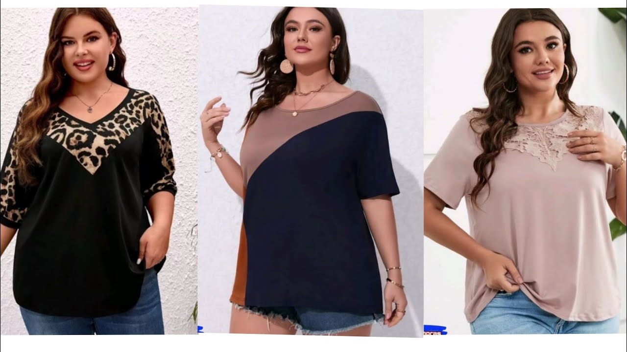 Hermosas BLUSAS CASUALES en tallas grandes para DAMA